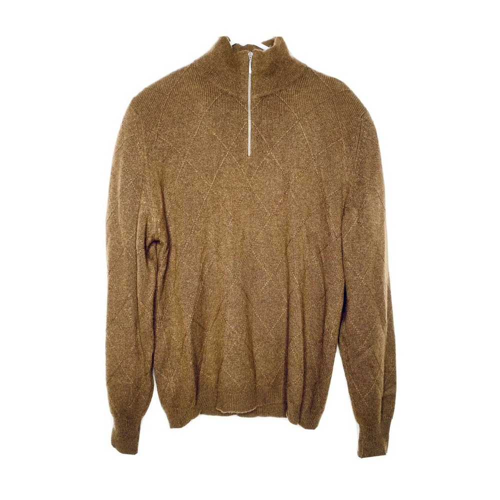 VTG Peter Scott Brown Sweater Sz 52 L